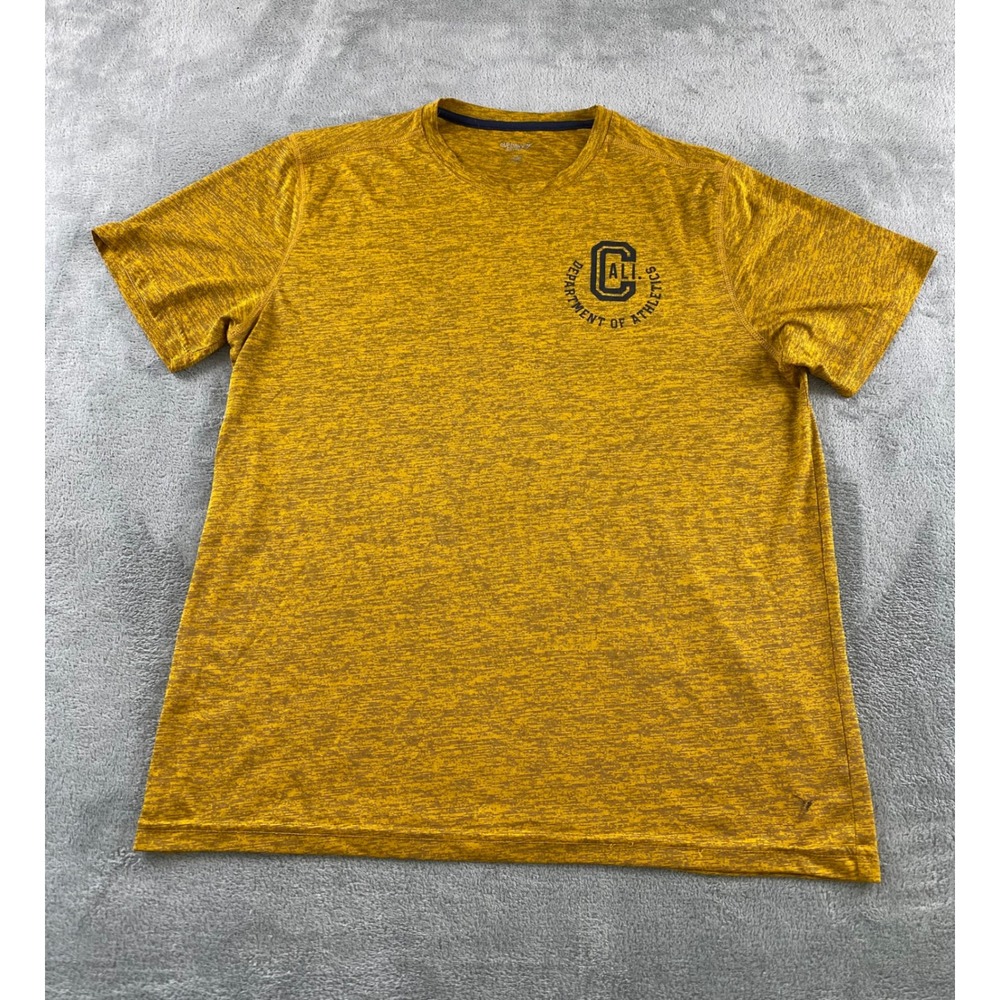 Old Navy Active Mens‎ Go-Dry Cali Athletics Graphic T-Shirt Gold Heather Large